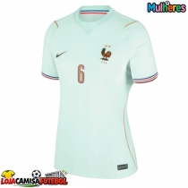 Camisa de Futebol França Eduardo Camavinga #6 Equipamento Secundário Mulheres Mundo 2026 Manga Curta